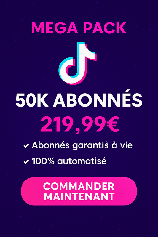 50,000 TIKTOK SUBSCRIBERS