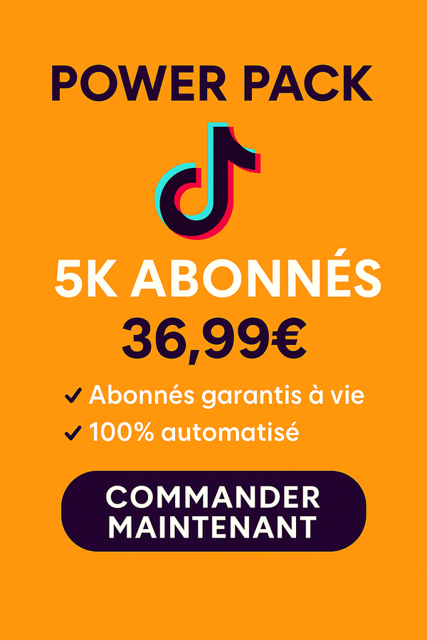 5000 ABONNÉS TIKTOK